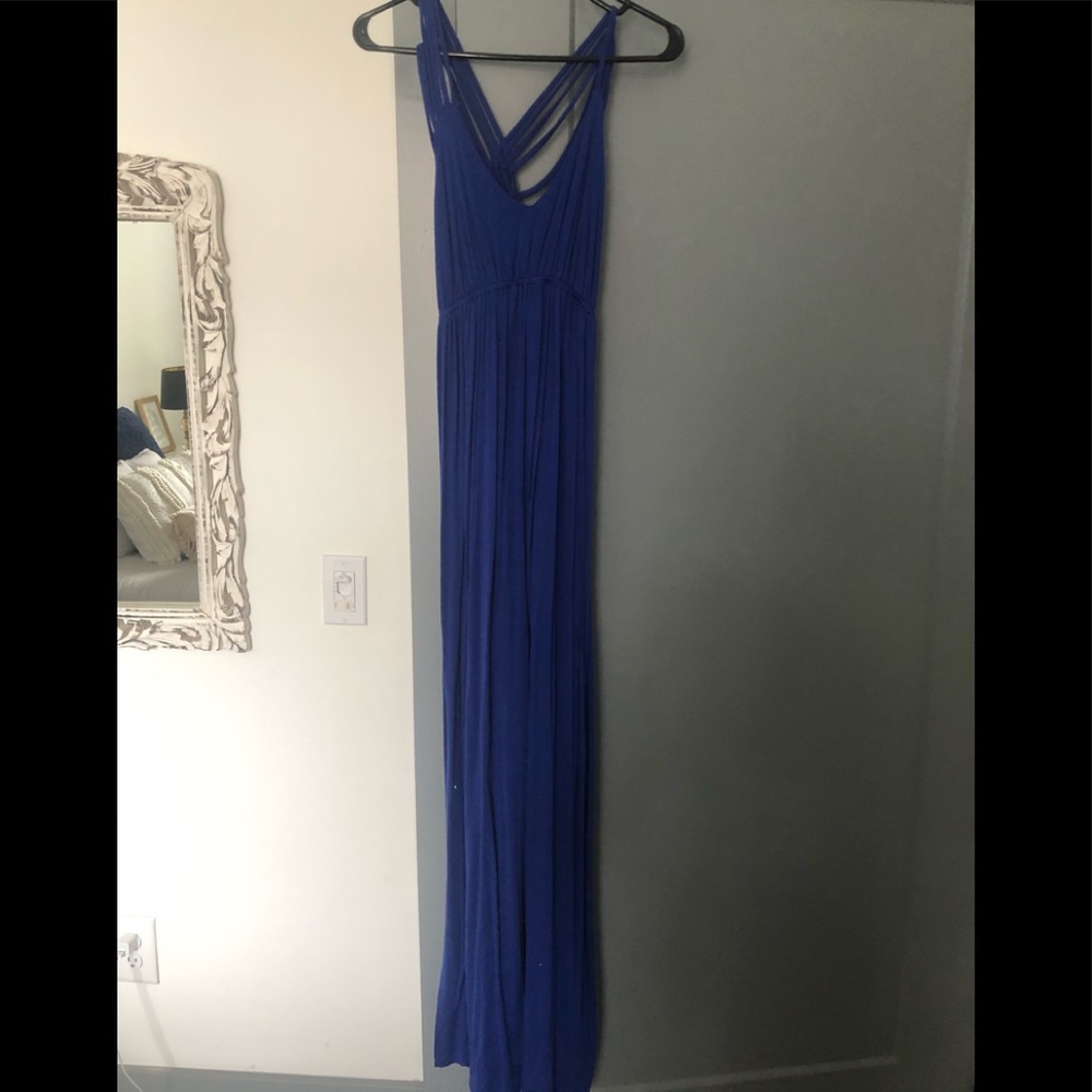 Royal blue maxi dress